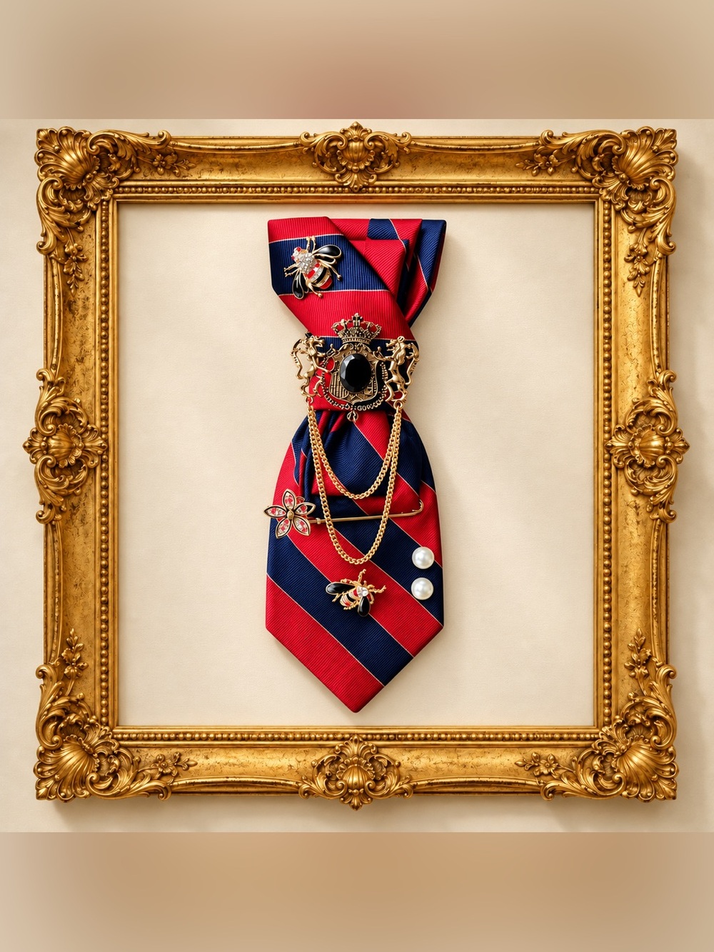 One of a kind, necklace, tie, statement, piece, necklace, jewelry.